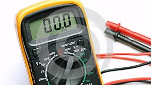 Multimeter, display, hand, electricity, electrical, equipment, measurement, instrument, digital, tool, electric, meter, voltage,