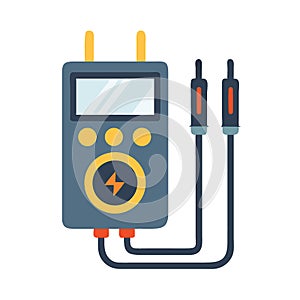 Multimeter icon flat vector