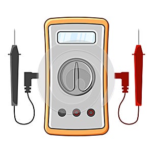 Multimeter icon. Vector illustration on white background.