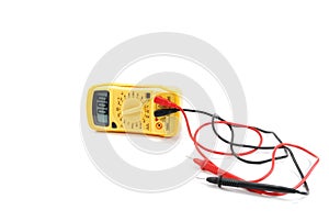 Multimeter instrument isolated on white background