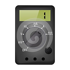 Multimeter for measuring current and voltage.