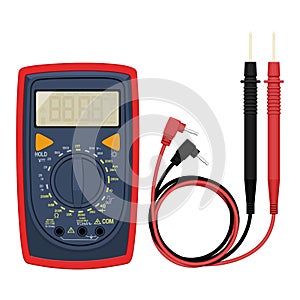 Multimeter on transparent background