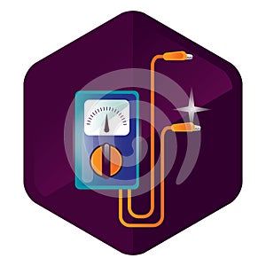 multimeter. Vector illustration decorative design