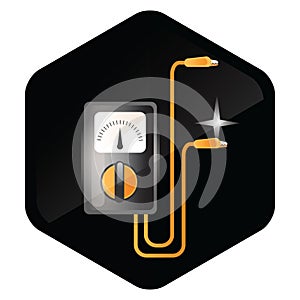 multimeter. Vector illustration decorative design