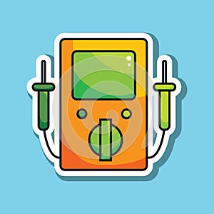 multimeter. Vector illustration decorative design