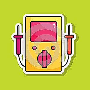 multimeter. Vector illustration decorative design