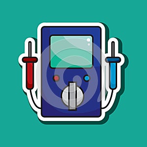 multimeter. Vector illustration decorative design