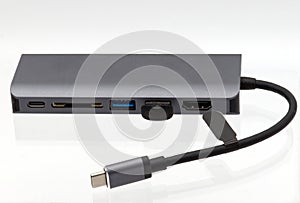 Multiple card reader isolated on white background