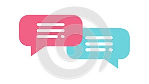 Multiple Chat Bubbles: Online Messaging and Digital Conversation, vector design Generative AI