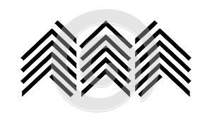 Multiple Chevron Arrows Pattern: Dynamic Directional Design, vector design Generative AI