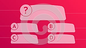 Multiple choice quiz template