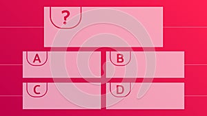 Multiple choice quiz template