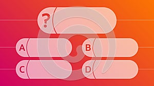 Multiple choice quiz template