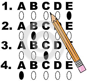 Multiple choice test