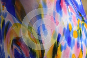 Multiple Color Abstract Background With Different Lines And Patterns.
