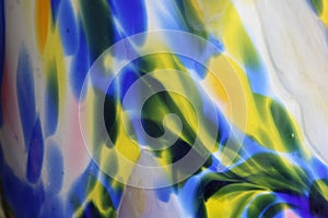 Multiple Color Abstract Background With Different Lines And Patterns.