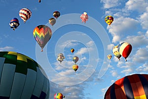 Colors flying the skies at the Albuquerque International Balloon Fiesta photo