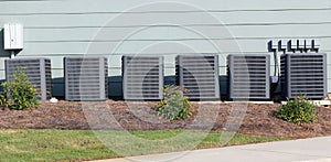 Multiple Commercial Air Conditioning HVAC Units