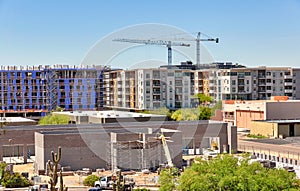 Multiple Construction Projects, aerial view