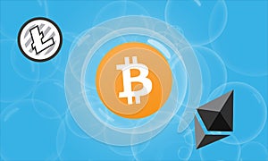 Cryptocurrency Bubble Concept