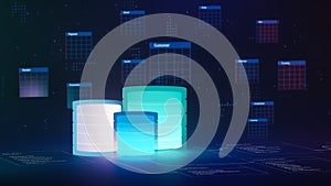 Multiple database is placed on Relational database tables