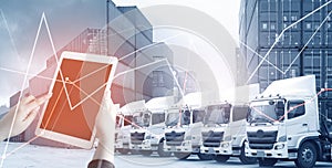 Multiple exposure of transportation technology communication by people order business