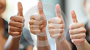 The thumbs up gesture.AI generated image