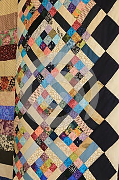 Multiple hanging multicolored  Amish Handmade Quilts4