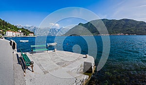 Panorama of Perast on the Bay of Kotor