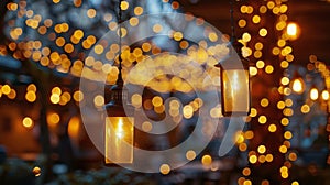 Multiple Light Bulbs Hanging From Ceiling