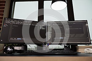 Multiple monitors running programming html code