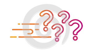 Multiple question marks for complex problems, vector design Generative AI