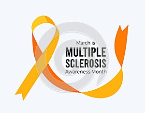 Multiple Sclerosis Awareness Month. Vector illustration on white