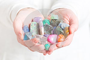 Multiple semi precious gemstones