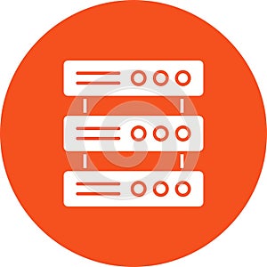 Multiple Servers icon vector image.