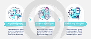 Multiple sleep latency test vector infographic template