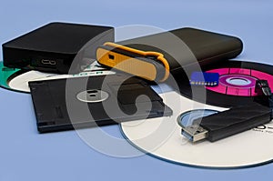 Multiple storage devices, data security, digital data storage