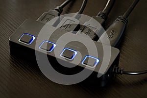 Multiple USB hub device