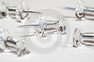 Push Pins White Background