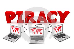 Multiple Wired To Red Piracy