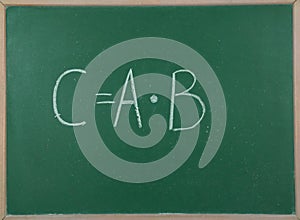 Multiplication of matrices in Mathematics.