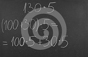 Multiplication operation .