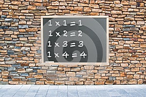 Multiplication table photo