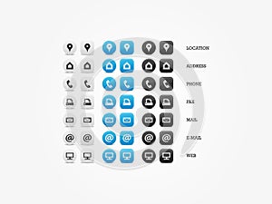 Multipurpose Business Card Icon Set