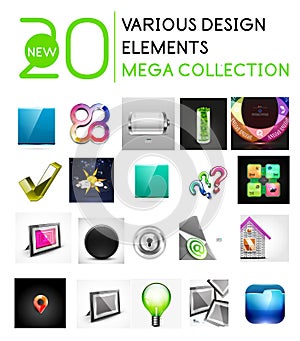 Multipurpose design elements mega collection