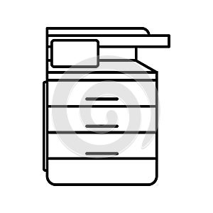 Multipurpose device, fax, copier and scanner icon