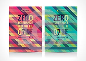 Multipurpose Flyer template layout design with Geometric Element.