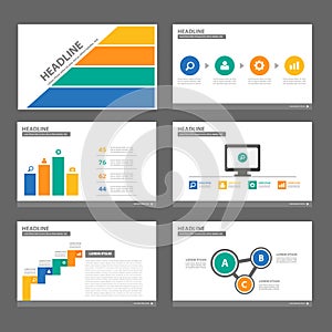 multipurpose infographic presentation Brochure flyer leaflet website template flat design