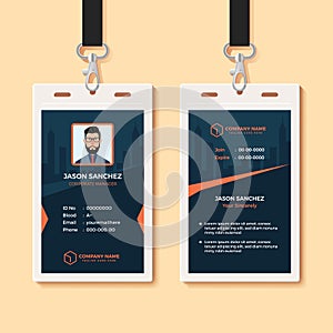Multipurpose Office ID Card Design Template