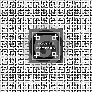 Expandable Geometric Abstract Square Pattern vector